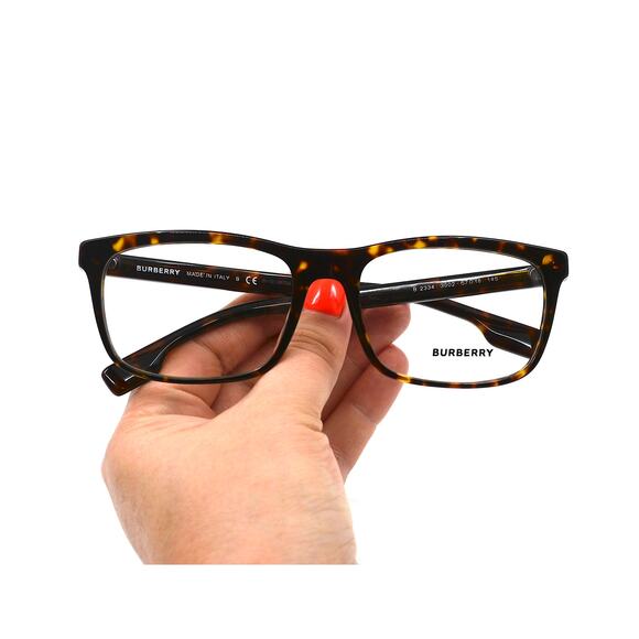 NEW BURBERRY BE2334 3002 ELM DARK HAVANA AUTHENTIC EYEGLASSES FRAME - Picture 11 of 15